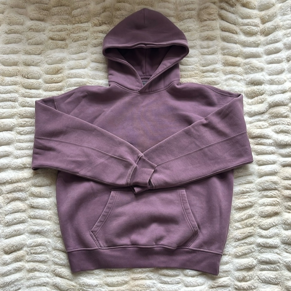 NWOT! Abercrombie & Fitch Men's Essential Popover Hoodie, plum color